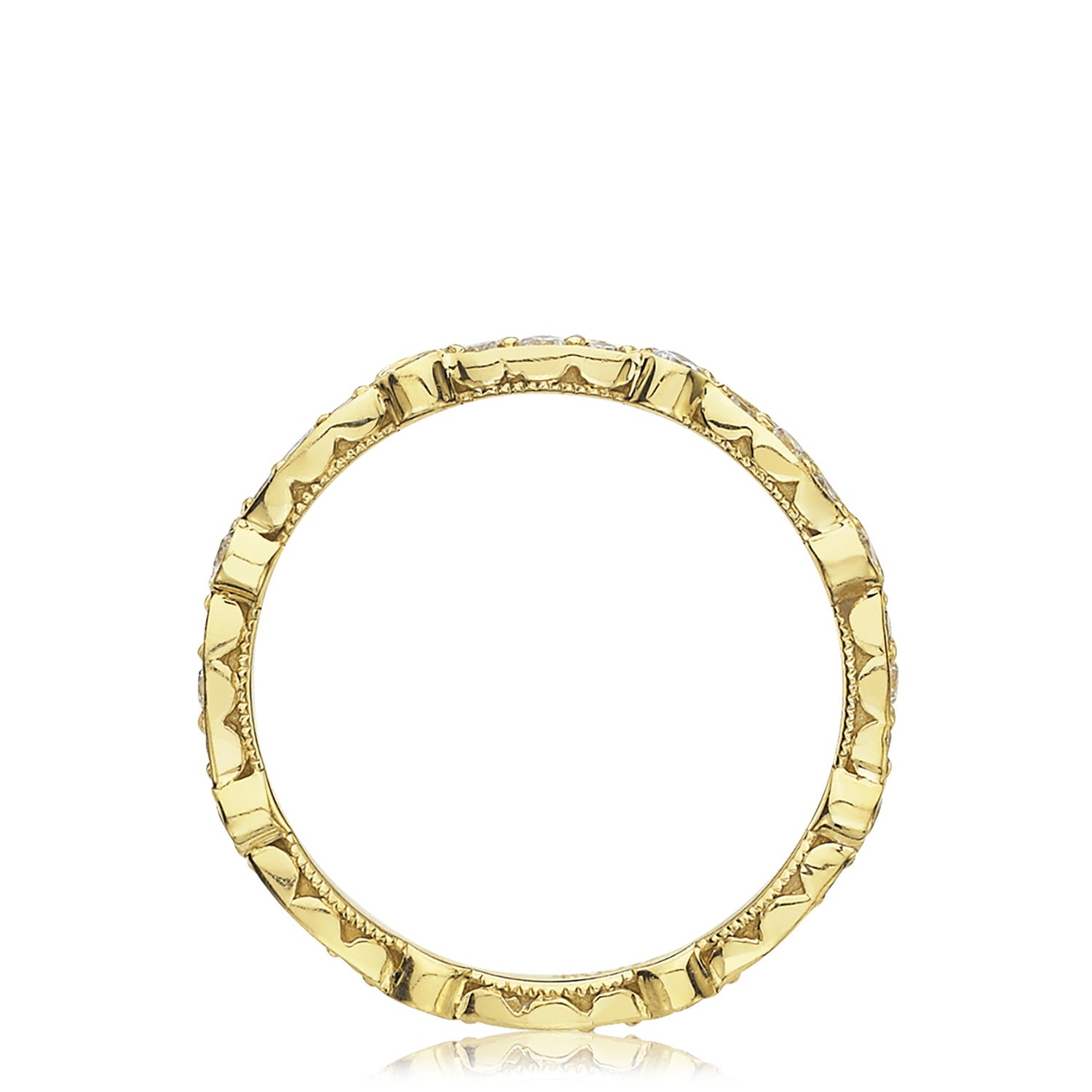 Marquise and Round Design Wedding Band