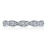 Marquise Design Wedding Band - 3mm