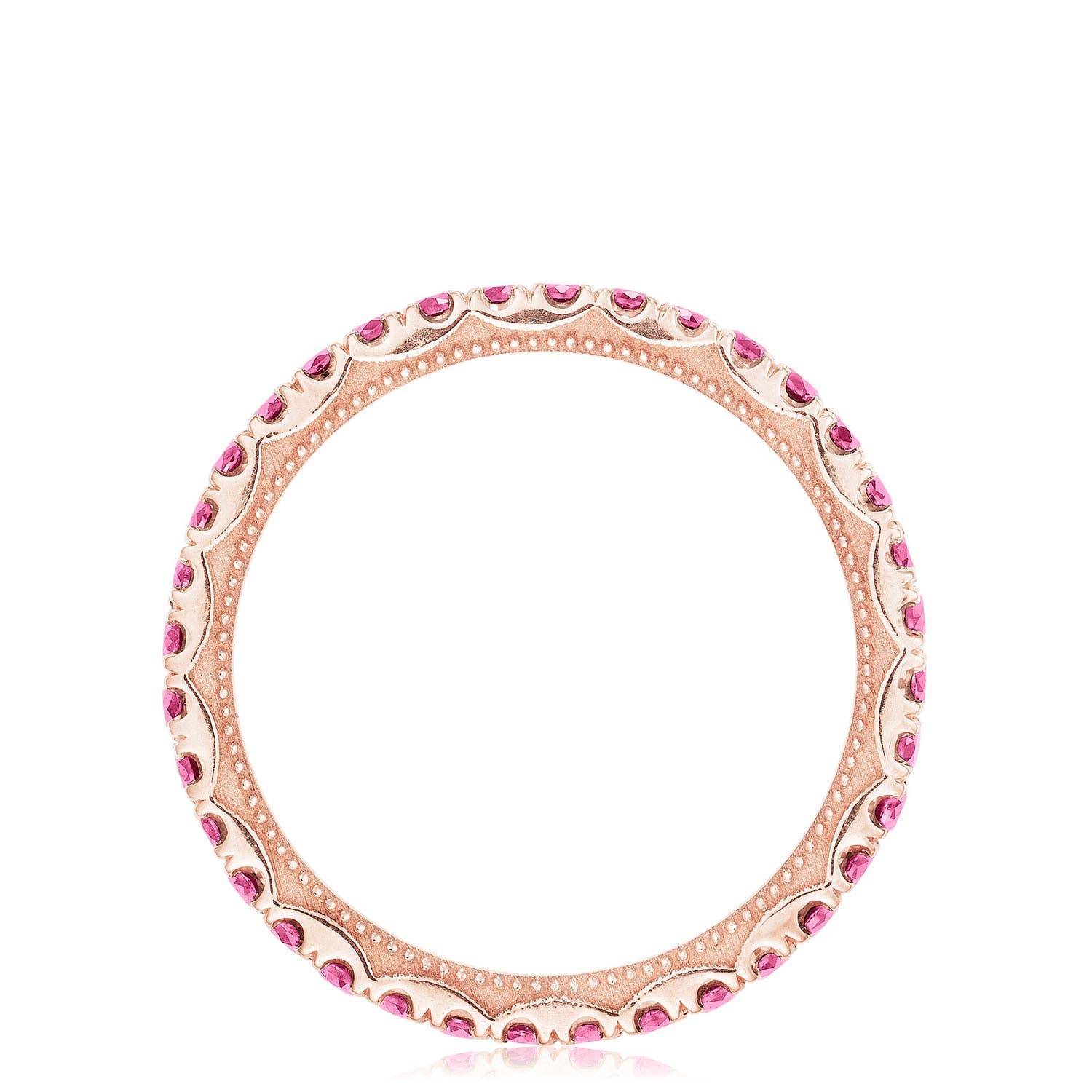 String of Pink Sapphires Ring