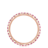 String of Pink Sapphires Ring