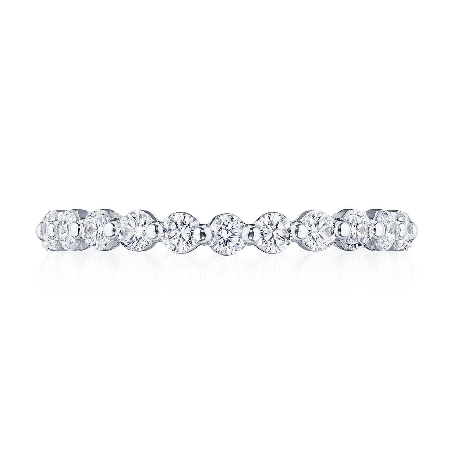 Round Diamond Wedding Band, 2mm