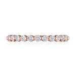 Round Diamond Wedding Band, 2mm