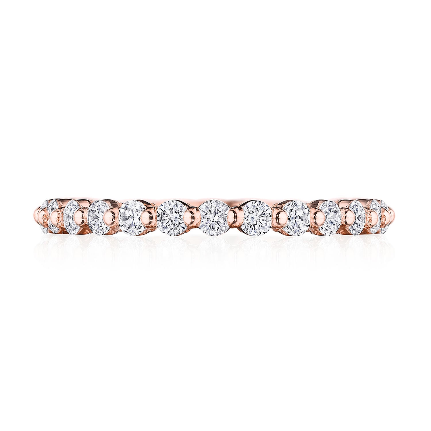 Round Diamond Wedding Band, 2mm