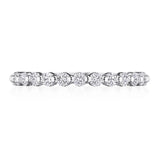Round Diamond Wedding Band, 2mm