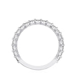Round Diamond Wedding Band, 2mm