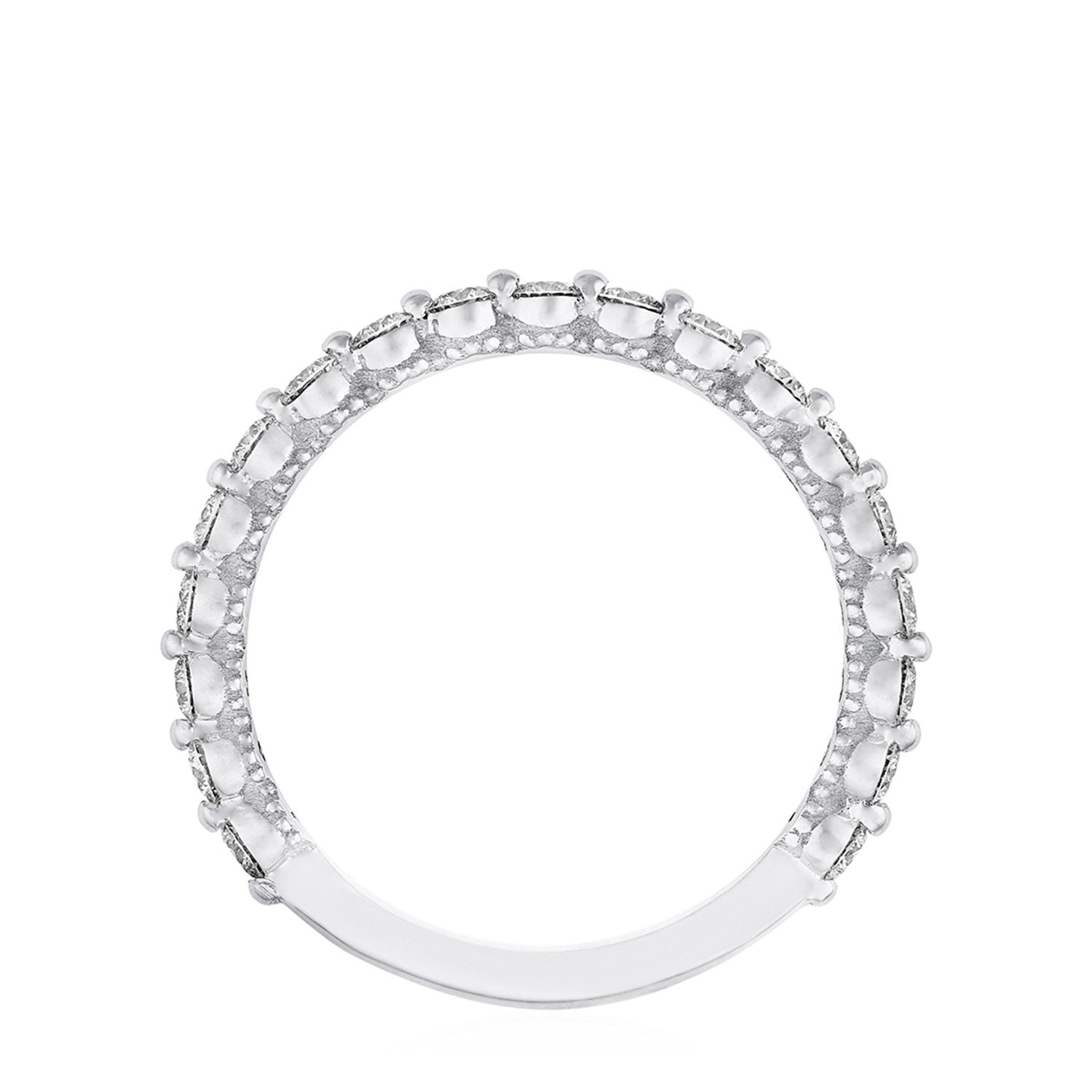 Round Diamond Wedding Band, 2mm