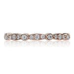 Marquise and Round Design Wedding Band