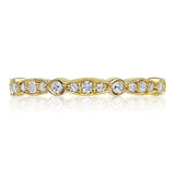 Marquise and Round Design Wedding Band