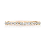 French Pavé Diamond Wedding Band - 2mm
