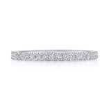 French Pavé Diamond Wedding Band - 2mm