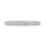 French Pavé Diamond Wedding Band - 2mm
