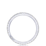 French Pavé Diamond Wedding Band - 2mm