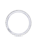 French Pavé Diamond Wedding Band - 2mm