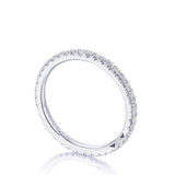 French Pavé Diamond Wedding Band - 2mm
