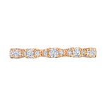 Marquise Shape Design Detail Wedding Band