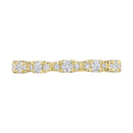 Marquise Shape Design Detail Wedding Band