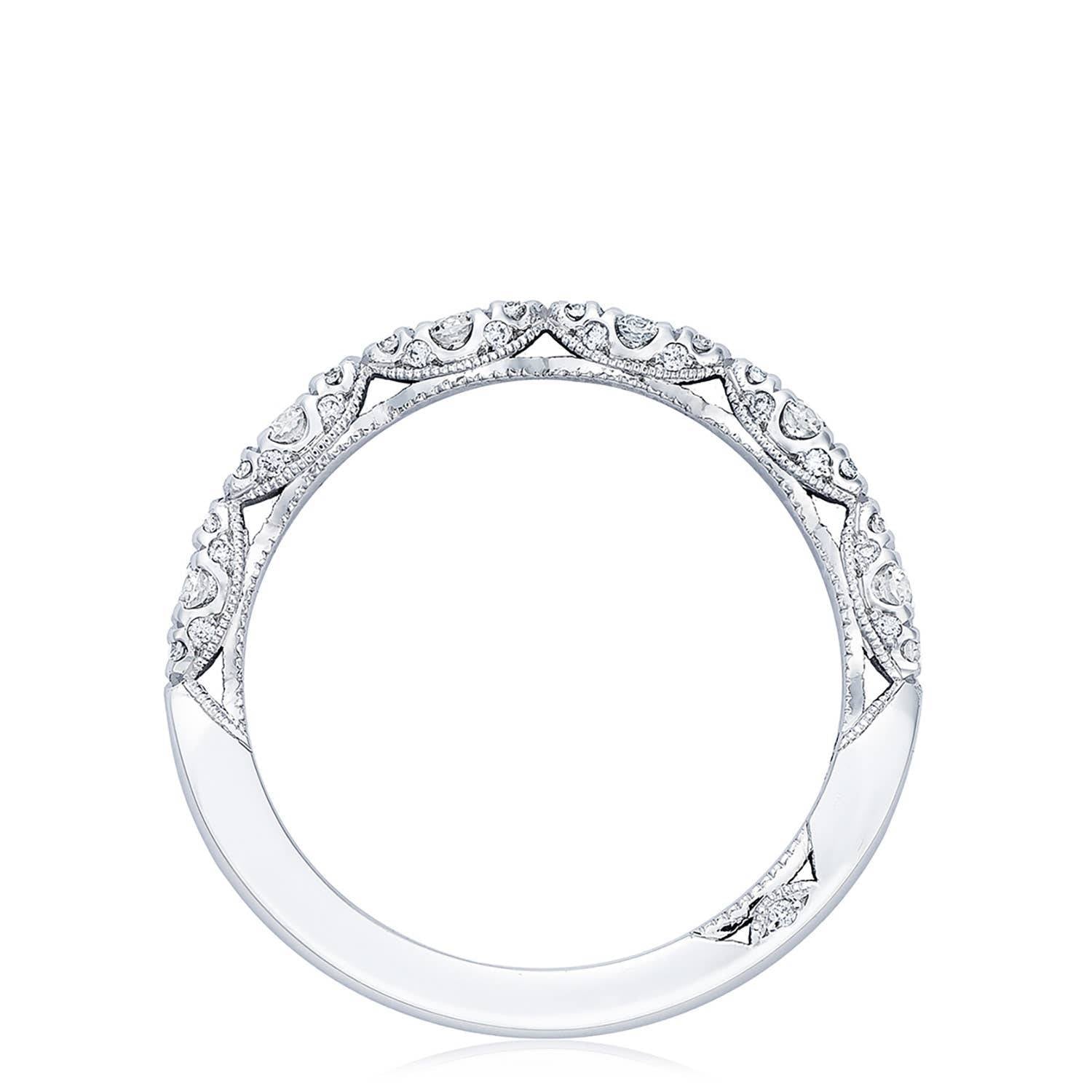 Marquise Shape Design Detail Wedding Band