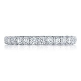 French Pavé Diamond Wedding Band - 2.5mm