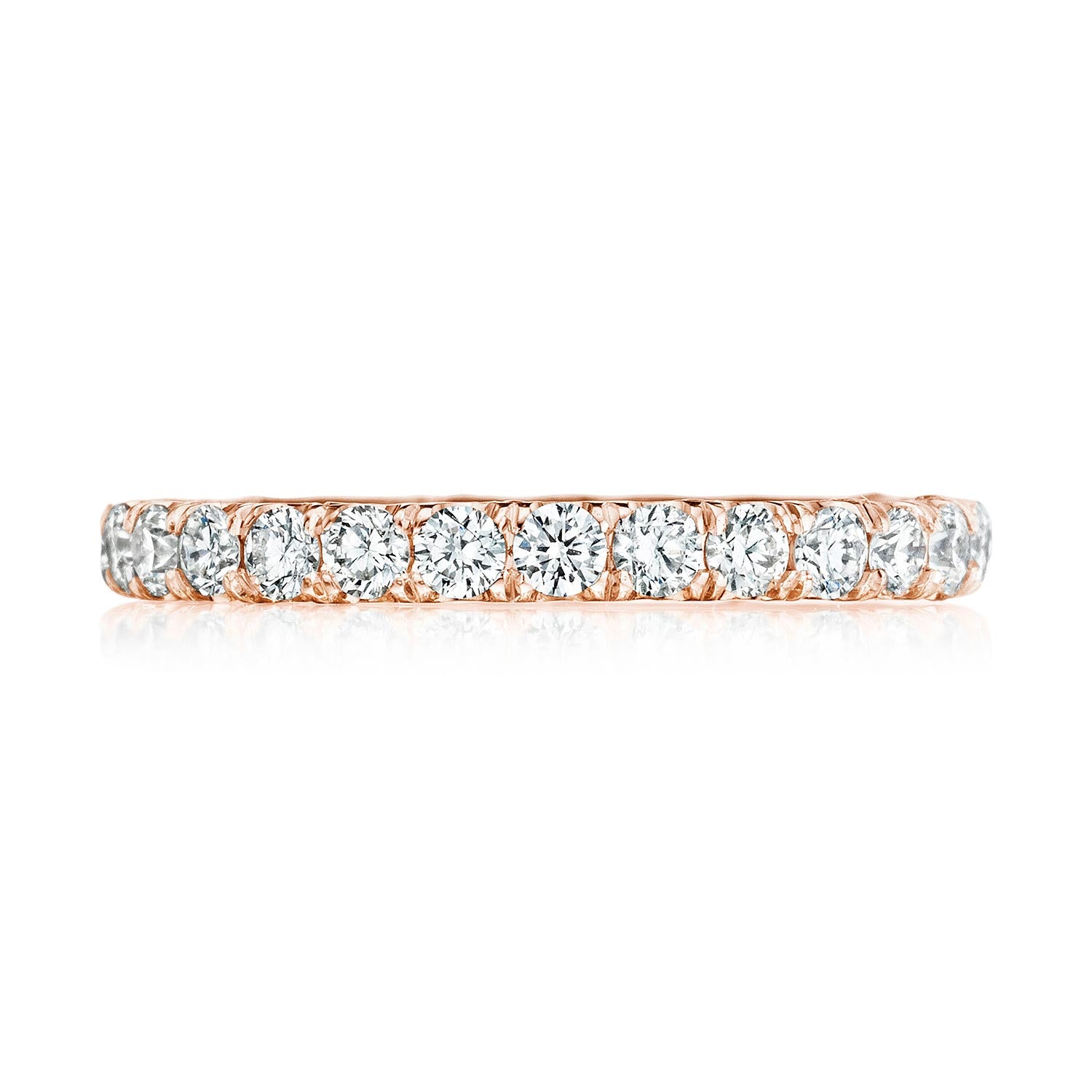 French Pavé Diamond Wedding Band - 2.5mm