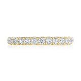 French Pavé Diamond Wedding Band - 2.5mm