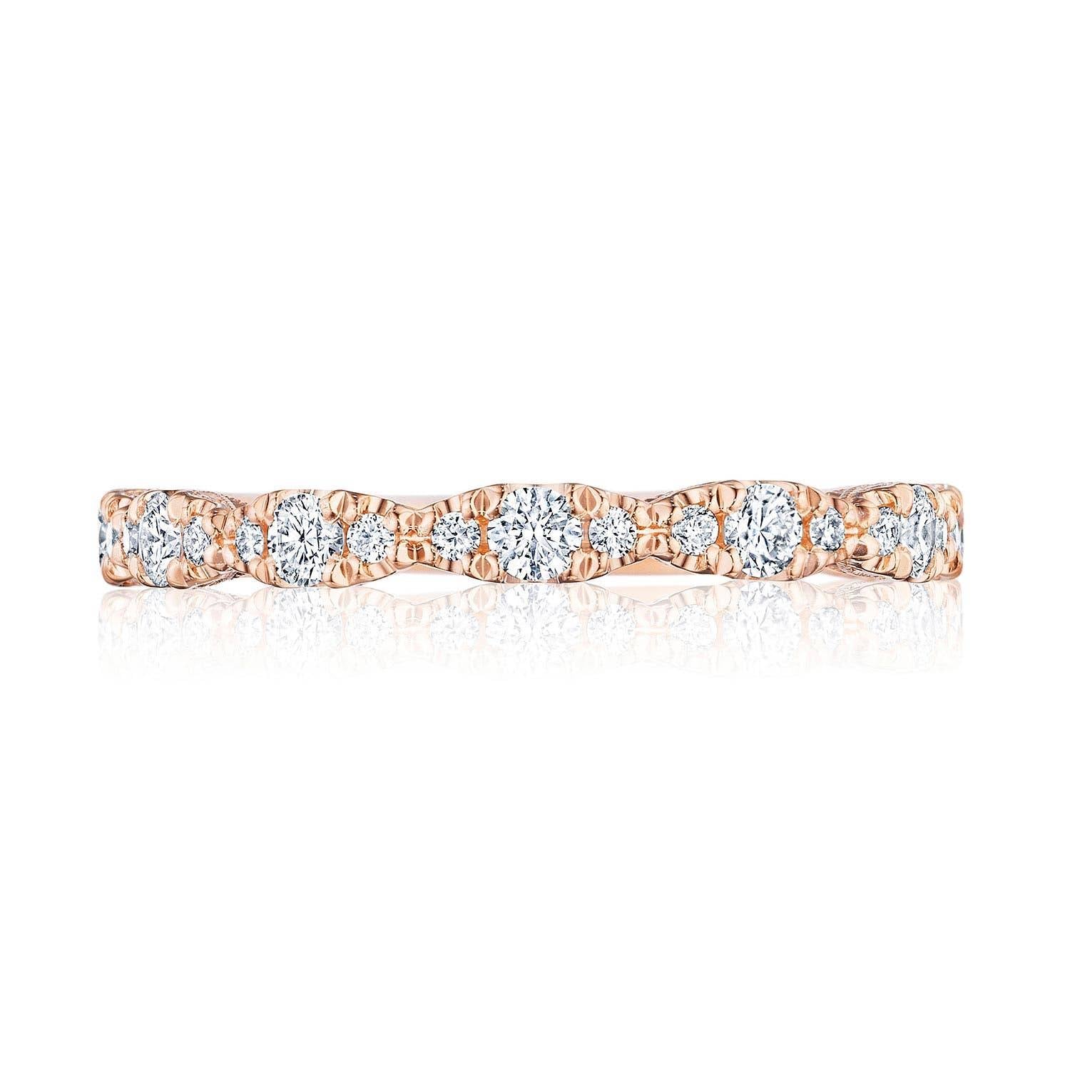 Marquise Shape Design Detail Wedding Band