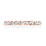Marquise Shape Design Detail Wedding Band