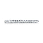 French Pavé Diamond Wedding Band - 1.5mm