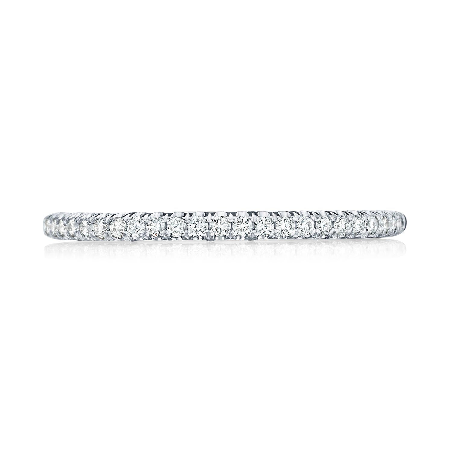 French Pavé Diamond Wedding Band - 1.5mm