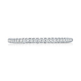 French Pavé Diamond Wedding Band - 1.5mm