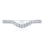 Curve with French Pavé Diamonds Wedding Band