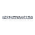 French Pavé Diamond Wedding Band - 2mm
