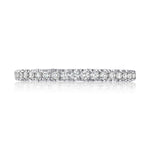French Pavé Diamond Wedding Band - 2mm