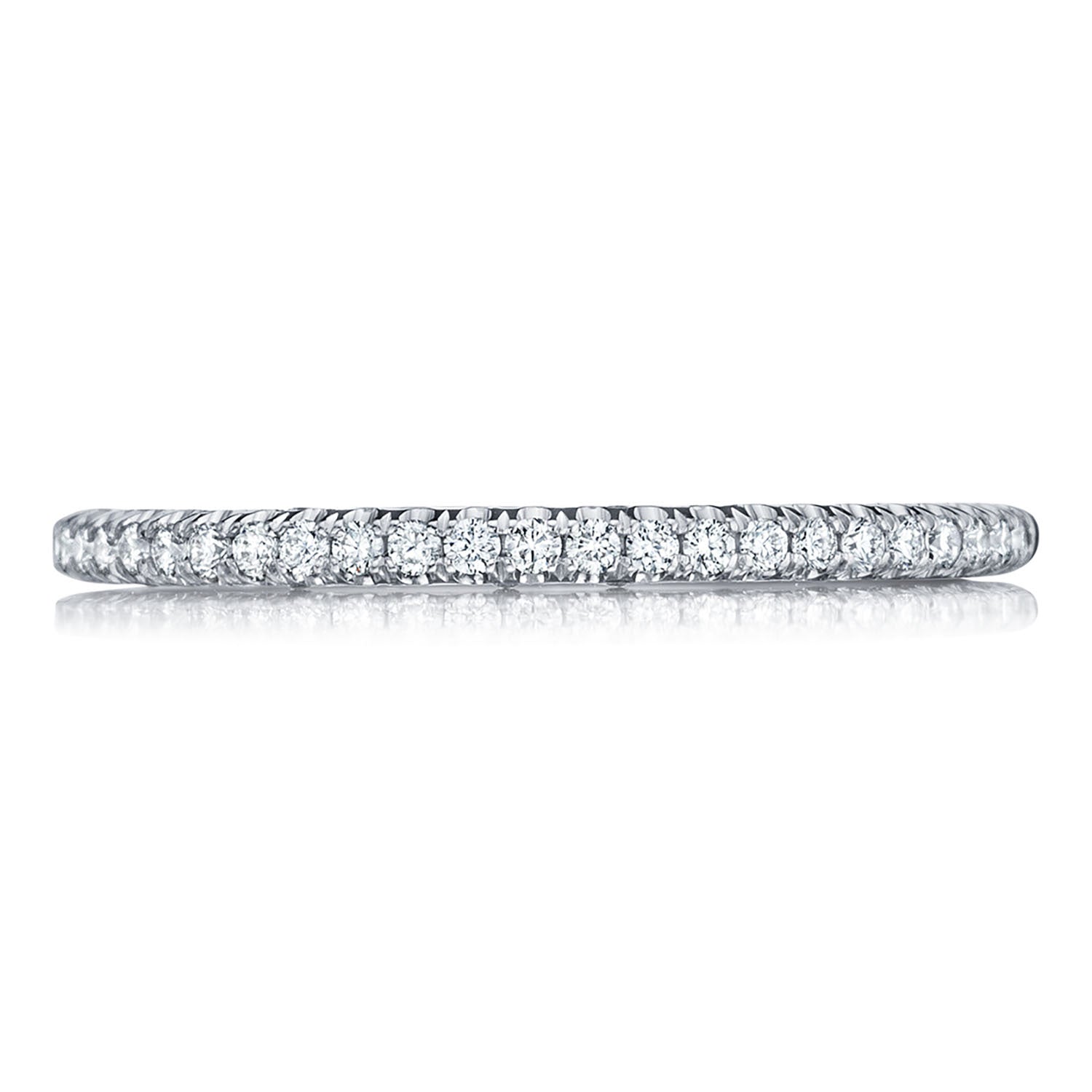 French Pavé Diamond Wedding Band - 1.5mm