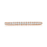 French Pavé Diamond Wedding Band - 1.5mm