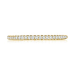 French Pavé Diamond Wedding Band - 1.5mm