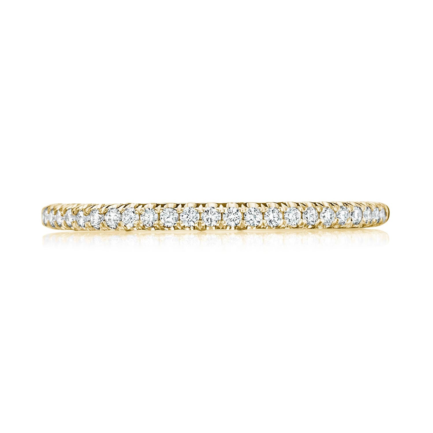 French Pavé Diamond Wedding Band - 1.5mm