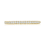 French Pavé Diamond Wedding Band - 1.5mm