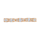 Marquise Shape Design Detail Wedding Band