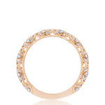 Marquise Shape Design Detail Wedding Band