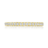French Pavé Diamond Wedding Band - 2mm