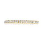 French Pavé Diamond Wedding Band - 1.5mm