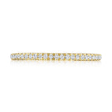 French Pavé Diamond Wedding Band - 1.5mm