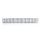 French Pavé Diamond Wedding Band - 2.5mm