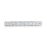 French Pavé Diamond Wedding Band - 2.5mm