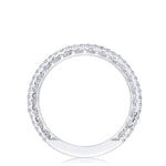 French Pavé Diamond Wedding Band - 1.5mm