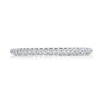 French Pavé Diamond Wedding Band - 1.5mm