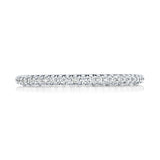 French Pavé Diamond Wedding Band - 1.5mm