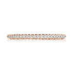 French Pavé Diamond Wedding Band - 1.5mm