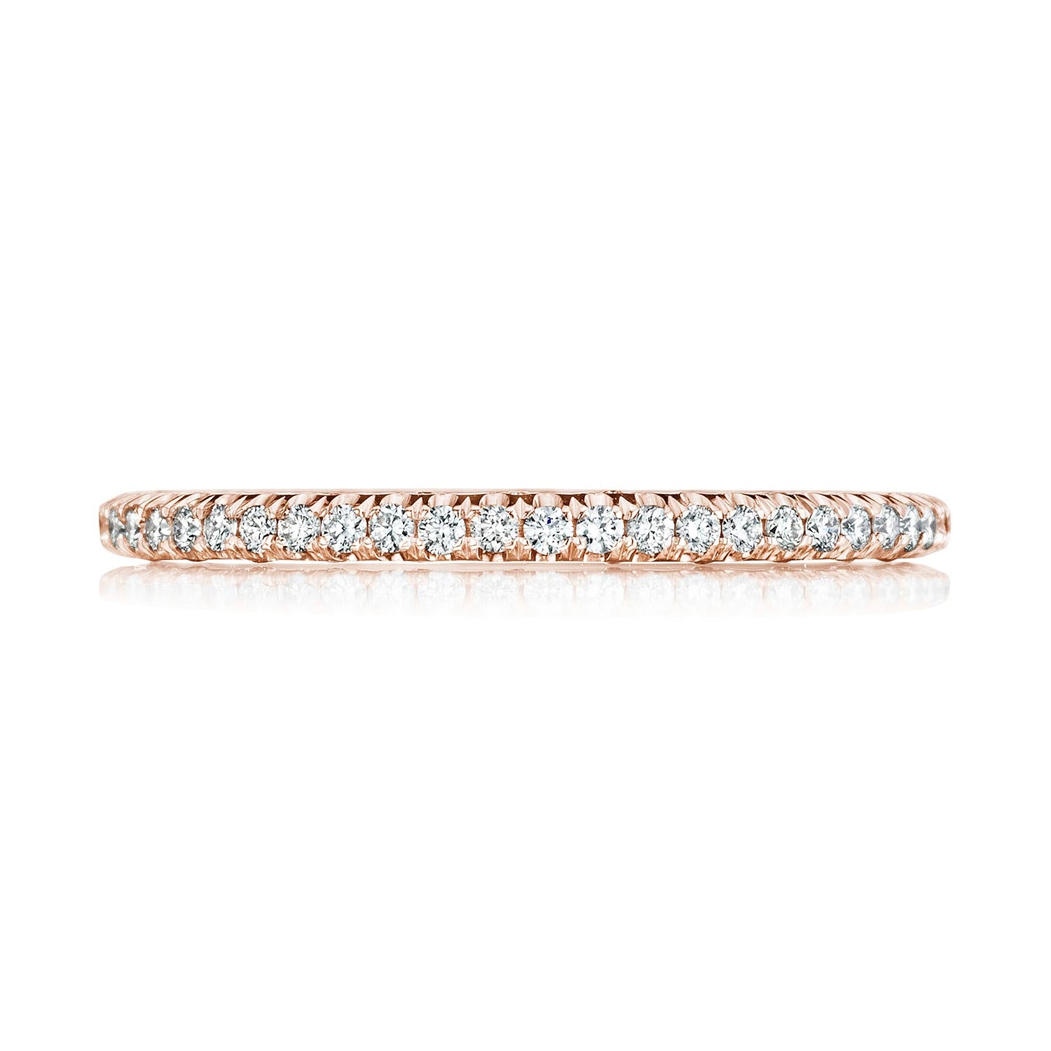 French Pavé Diamond Wedding Band - 1.5mm
