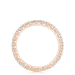 French Pavé Diamond Wedding Band - 1.5mm